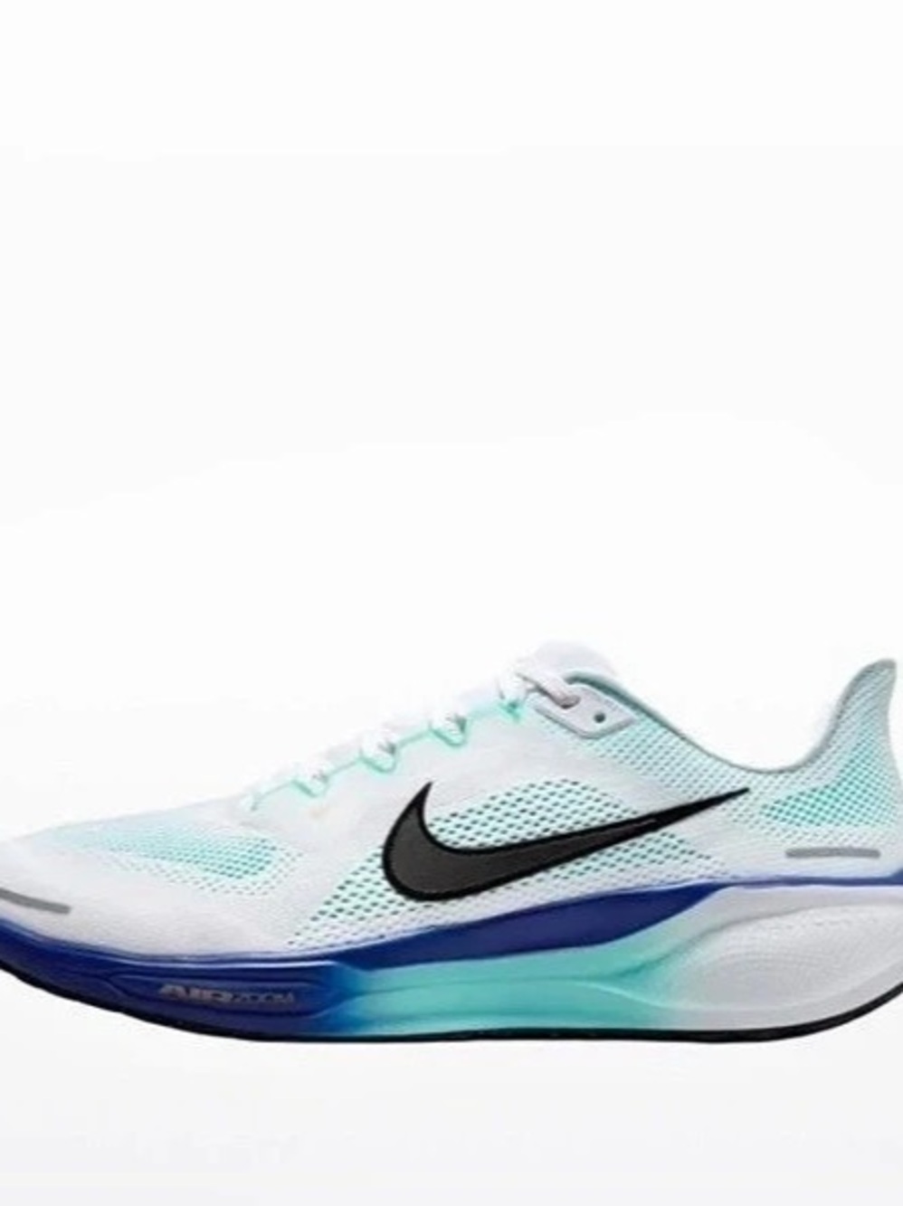 Size-11 Nike Mens Air Zoom Pegasus 41 White Turquoise No Lid FD2722-118 No Lid